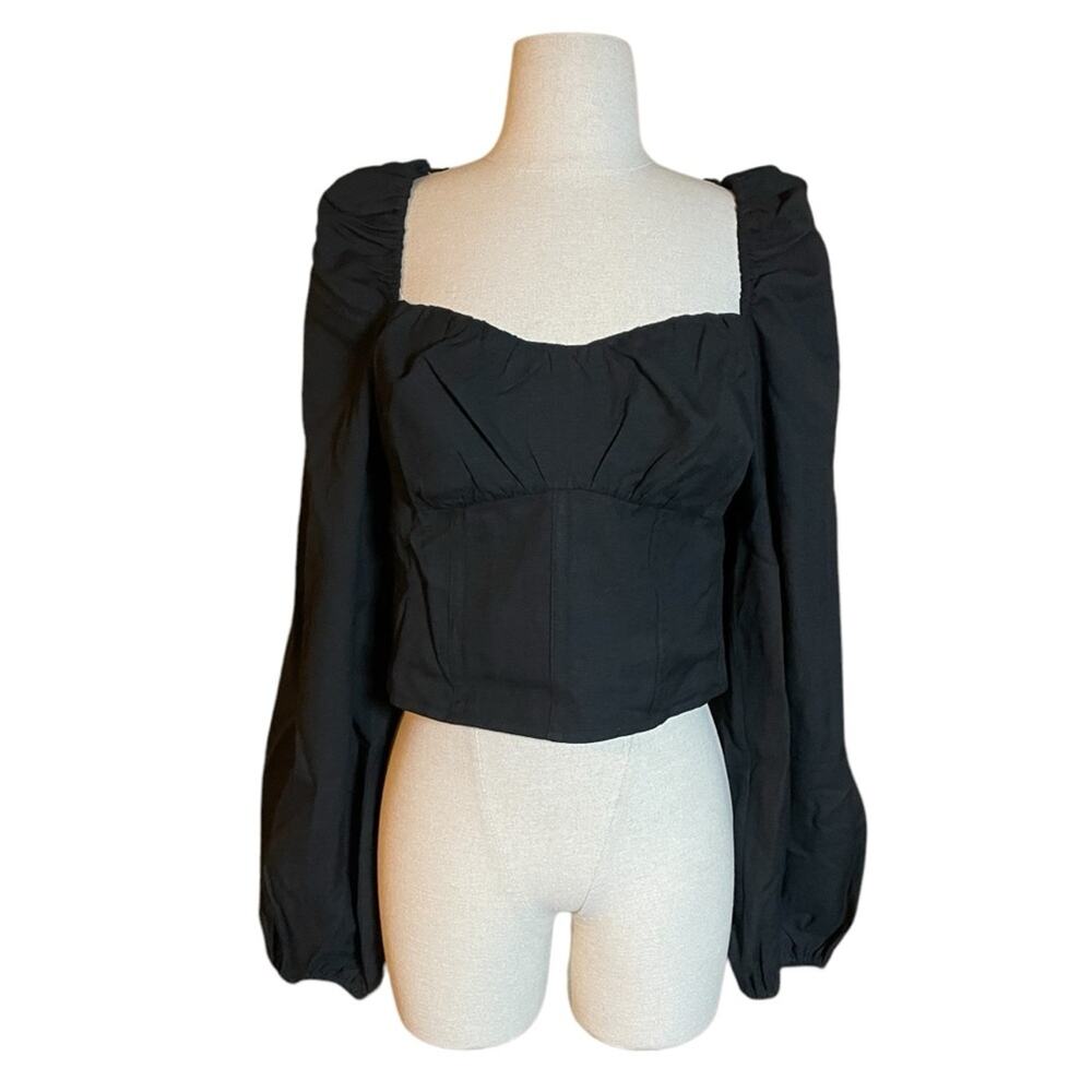 & OTHER STORIES NWOT puff sleeve crop top | 10